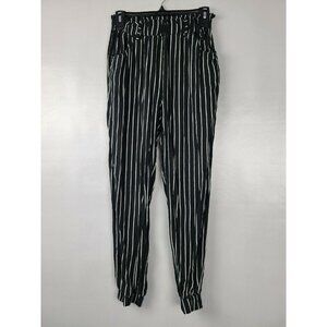 Dont Ask‎ Why Black White Stripe Jogger Pants OS